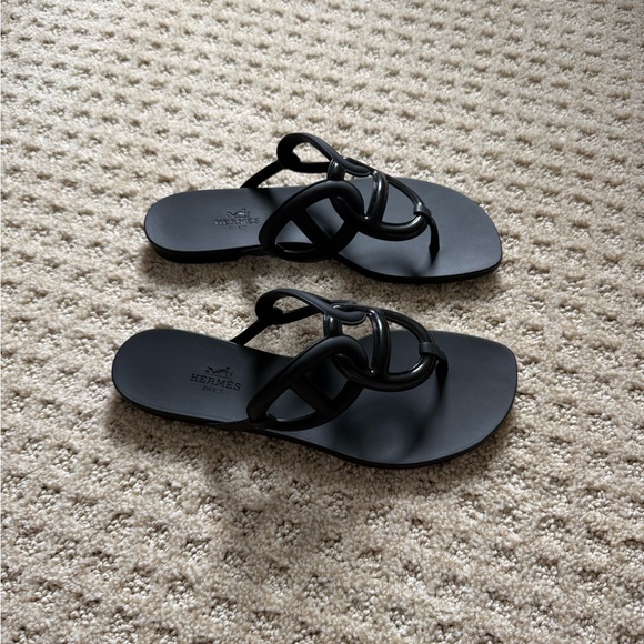 Egerie Hermes Black Women's Sandals